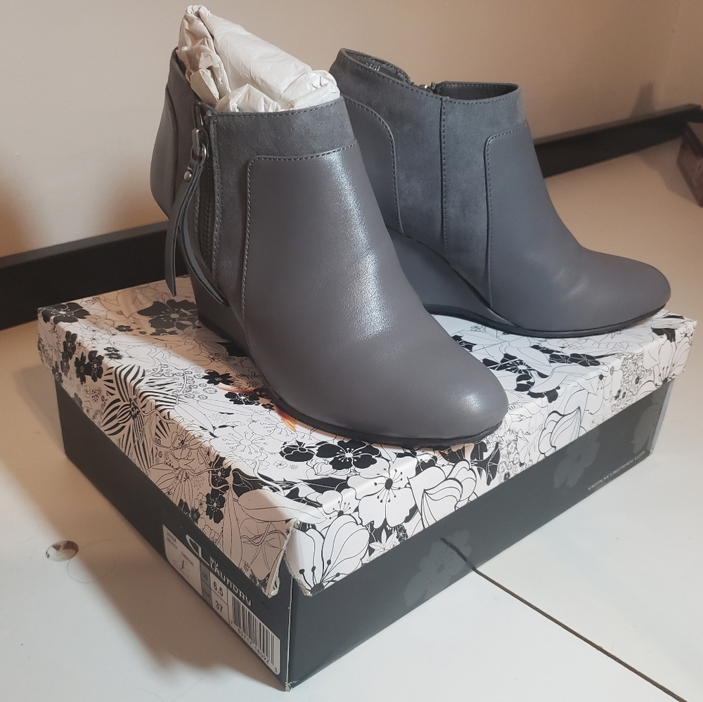 Gray Booties